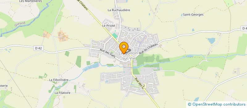 localisation de l'entreprise MADAME DOMINIQUE LUTUN  L'AIGUILLON-SUR-VIE