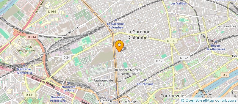 localisation de l'entreprise MADAME DOMINIQUE MALGOIRE à LA GARENNE-COLOMBES
