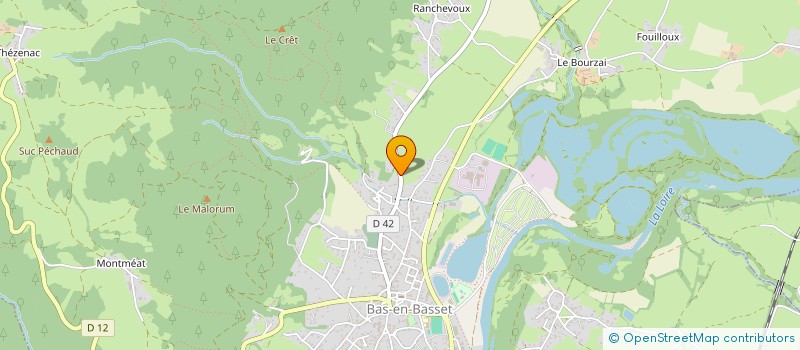 localisation de l'entreprise MADAME DOMINIQUE MANDAROUX  BAS-EN-BASSET