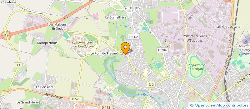 localisation de l'entreprise MADAME DOMINIQUE MANSON à DAMIGNY