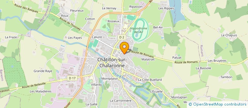localisation de l'entreprise MADAME DOMINIQUE MARCAULT à CHATILLON-SUR-CHALARONNE
