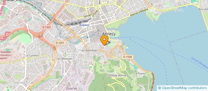 localisation de l'entreprise MADAME DOMINIQUE MARCHETTI à ANNECY