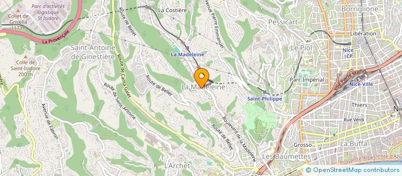 localisation de l'entreprise MADAME DOMINIQUE MARCUCCI à NICE