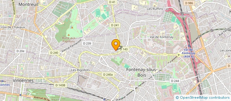 localisation de l'entreprise MADAME DOMINIQUE MARIAUD à FONTENAY-SOUS-BOIS