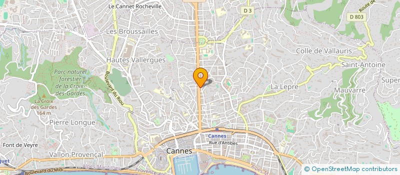 localisation de l'entreprise MADAME DOMINIQUE MARIE ORENGA DE GAFFORY à CANNES