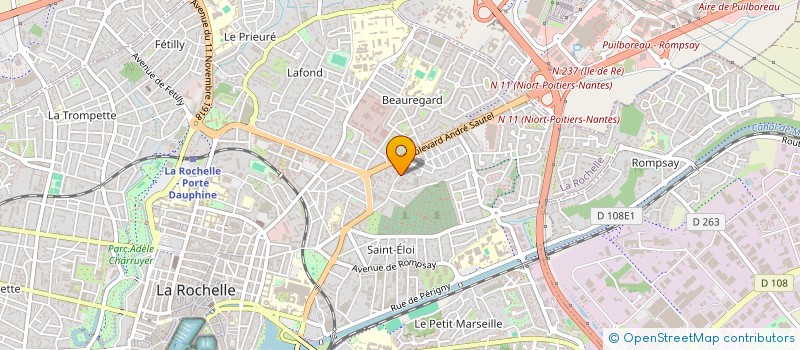 localisation de l'entreprise MADAME DOMINIQUE MARQUET  LA ROCHELLE