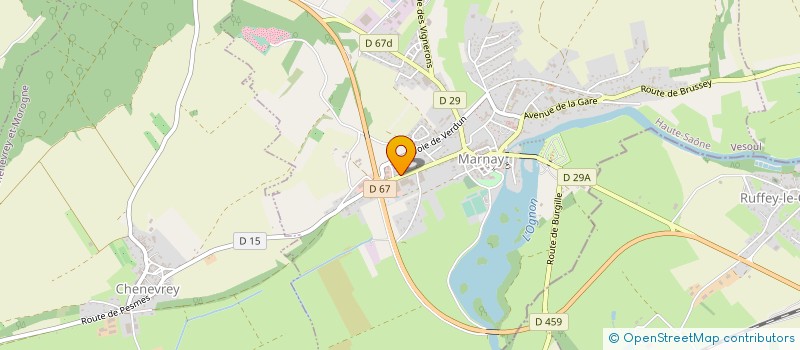 localisation de l'entreprise MADAME DOMINIQUE MASSON  MARNAY