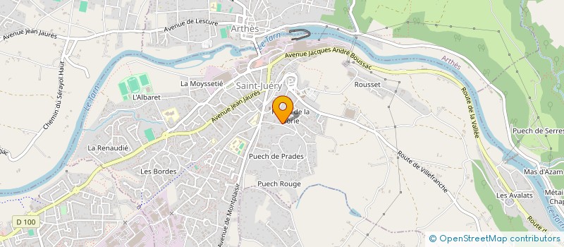 localisation de l'entreprise MADAME DOMINIQUE MELOUS  SAINT-JUERY