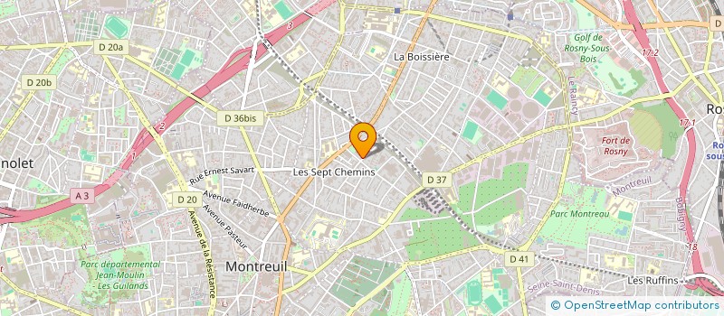 localisation de l'entreprise MADAME DOMINIQUE MERCIER à MONTREUIL