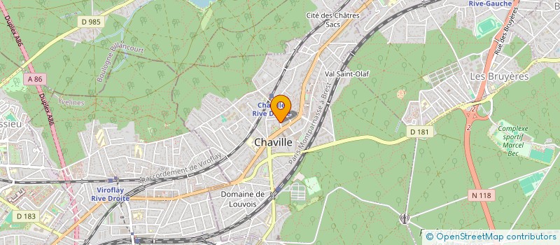 localisation de l'entreprise MADAME DOMINIQUE MERCURY  CHAVILLE