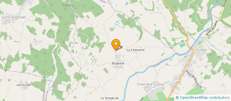 localisation de l'entreprise MADAME DOMINIQUE MERLHIOT à CHERVEIX-CUBAS