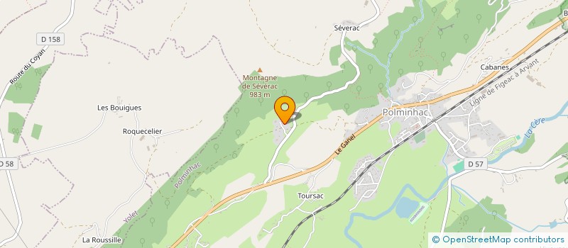 localisation de l'entreprise MADAME DOMINIQUE MEZGHANI  POLMINHAC