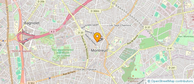 localisation de l'entreprise MADAME DOMINIQUE MICHARD à MONTREUIL