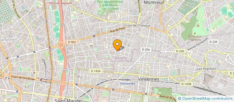 localisation de l'entreprise MADAME DOMINIQUE MICHAUT  MONTREUIL