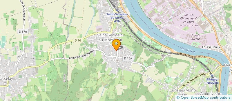 localisation de l'entreprise MADAME DOMINIQUE MICHAUX  SAINT-GERMAIN-AU-MONT-D'OR