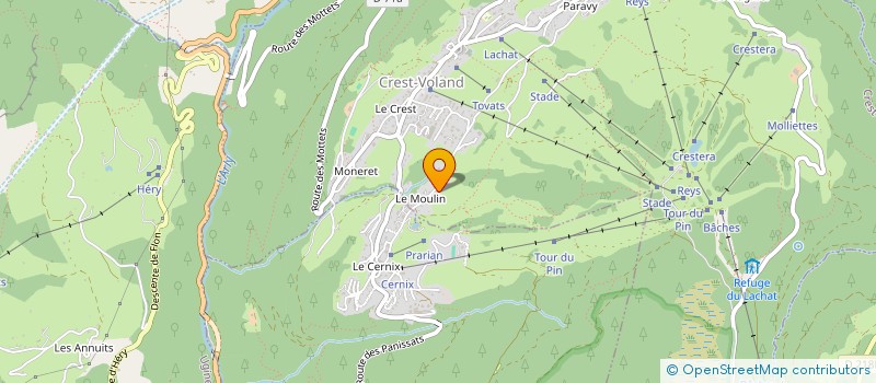 localisation de l'entreprise MADAME DOMINIQUE MICHELET  CREST-VOLAND