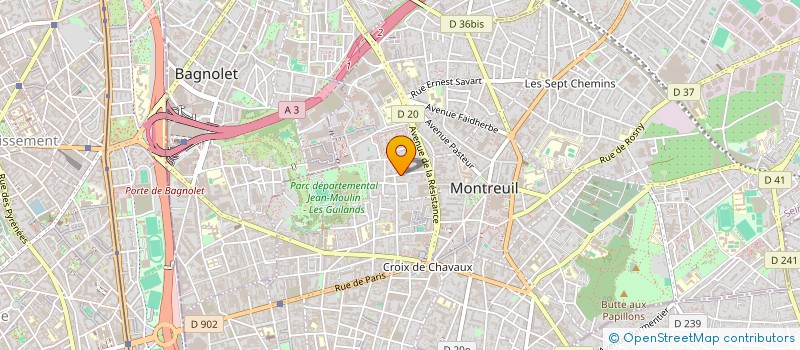 localisation de l'entreprise MADAME DOMINIQUE MIGUEL à MONTREUIL