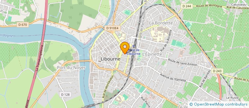 localisation de l'entreprise MADAME DOMINIQUE MILLAS à LIBOURNE