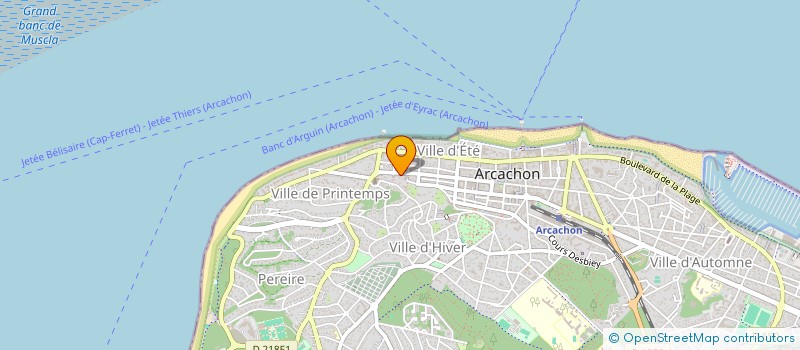 localisation de l'entreprise MADAME DOMINIQUE MILLON à ARCACHON