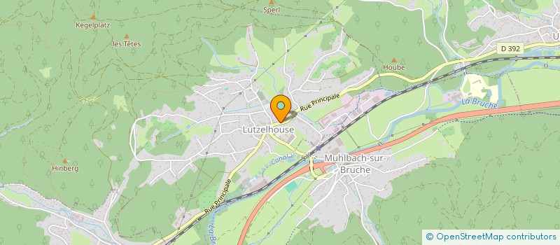 localisation de l'entreprise MADAME DOMINIQUE MINET  LUTZELHOUSE