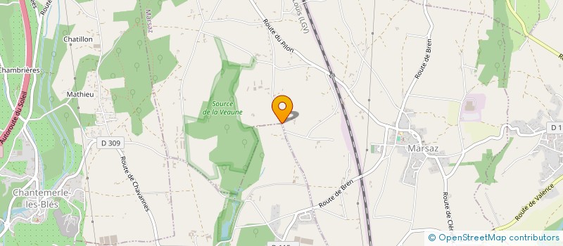 localisation de l'entreprise MADAME DOMINIQUE MIOUX  MARSAZ