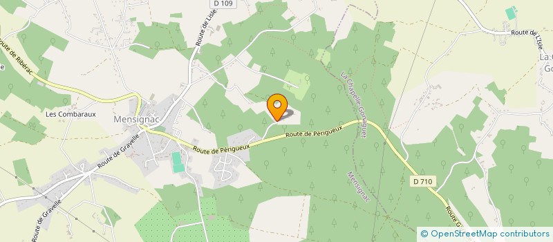 localisation de l'entreprise MADAME DOMINIQUE MIRABEAU  MENSIGNAC