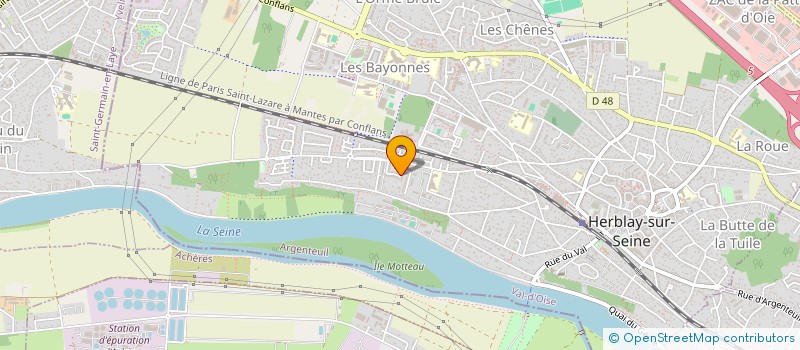 localisation de l'entreprise MADAME DOMINIQUE MIREILLE COUTANT  HERBLAY-SUR-SEINE