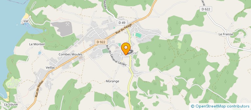 localisation de l'entreprise MADAME DOMINIQUE MOINS à LANOBRE