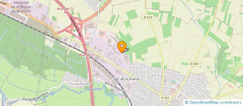 localisation de l'entreprise MADAME DOMINIQUE MOLINEZ  BRUMATH