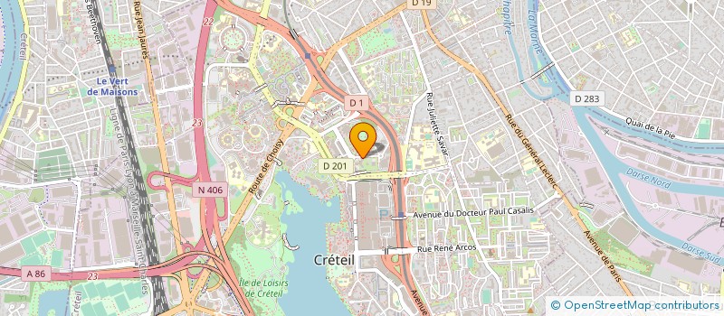 localisation de l'entreprise MADAME DOMINIQUE MONGET-SARRAIL  CRETEIL