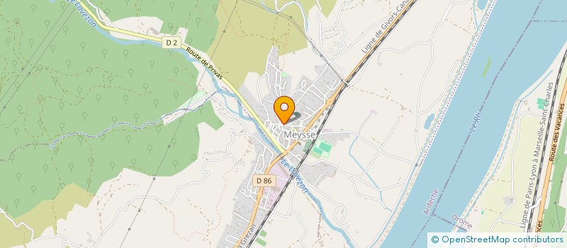 localisation de l'entreprise MADAME DOMINIQUE MONTANGON  MEYSSE