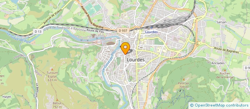 localisation de l'entreprise MADAME DOMINIQUE MONTEAGUDO  LOURDES