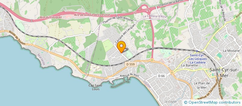 localisation de l'entreprise MADAME DOMINIQUE MOREL à SAINT-CYR-SUR-MER