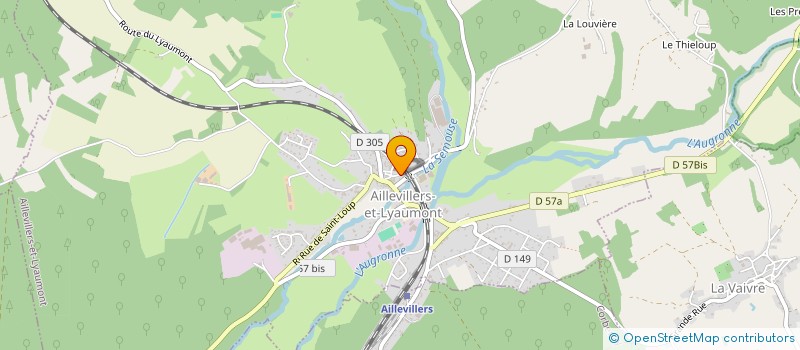 localisation de l'entreprise MADAME DOMINIQUE MOREL  AILLEVILLERS-ET-LYAUMONT