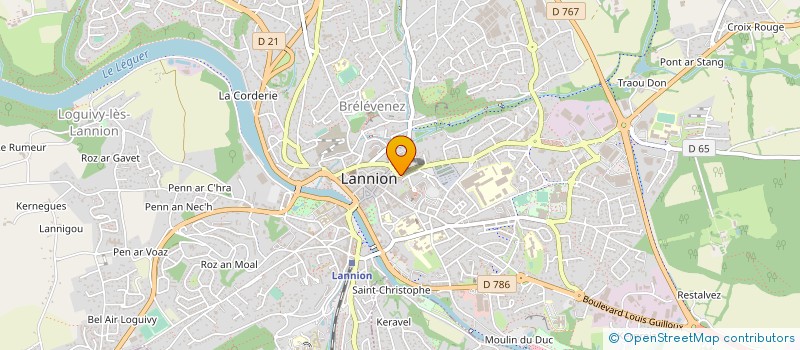 localisation de l'entreprise MADAME DOMINIQUE MOREL à LANNION