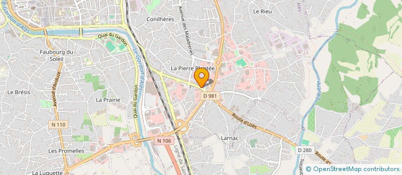 localisation de l'entreprise MADAME DOMINIQUE MOREL  ALES