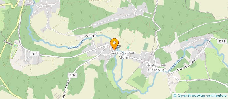 localisation de l'entreprise MADAME DOMINIQUE MORIN à SAINT-CYR-SUR-MORIN