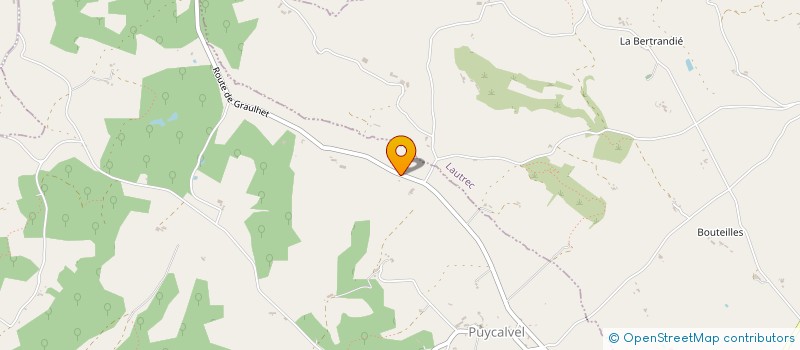 localisation de l'entreprise MADAME DOMINIQUE MOTTIER  PUYCALVEL