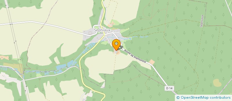 localisation de l'entreprise MADAME DOMINIQUE MULLIE  SEPTVAUX