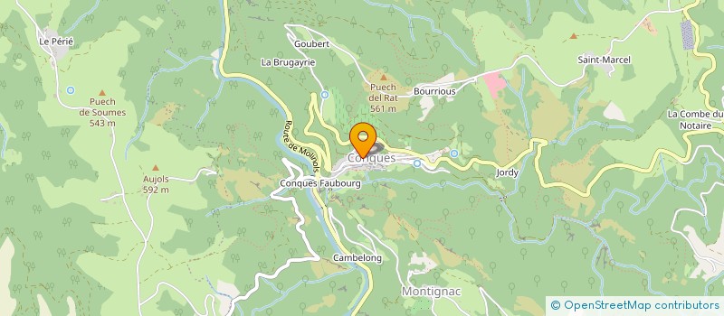 localisation de l'entreprise MADAME DOMINIQUE NEGRIER à CONQUES-EN-ROUERGUE