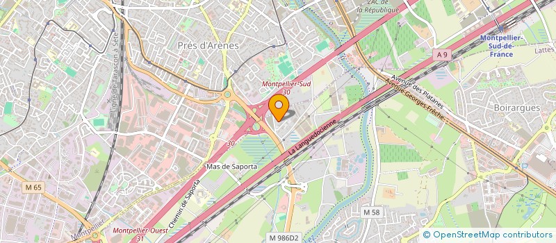 localisation de l'entreprise MADAME DOMINIQUE NESPOULOUS  LATTES