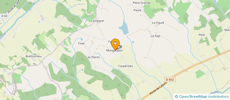 localisation de l'entreprise MADAME DOMINIQUE NICAISE  MIRAMONT DE QUERCY