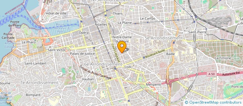 localisation de l'entreprise MADAME DOMINIQUE OLLIVIER  MARSEILLE