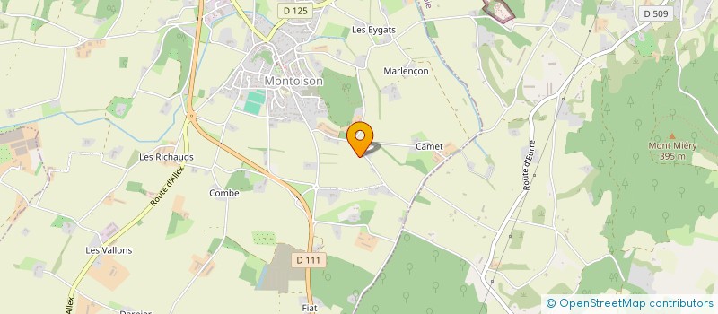 localisation de l'entreprise MADAME DOMINIQUE PANEL  MONTOISON