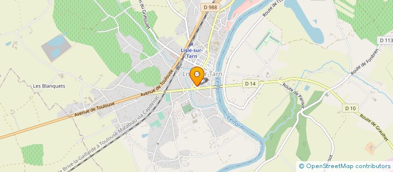 localisation de l'entreprise MADAME DOMINIQUE PAPIN à LISLE-SUR-TARN