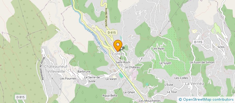 localisation de l'entreprise MADAME DOMINIQUE PARDIGON  CONTES