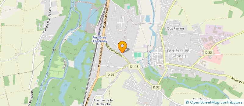 localisation de l'entreprise MADAME DOMINIQUE PARISON à FONTENAY-SUR-LOING