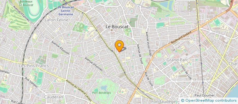 localisation de l'entreprise MADAME DOMINIQUE PASSERIEUX à LE BOUSCAT