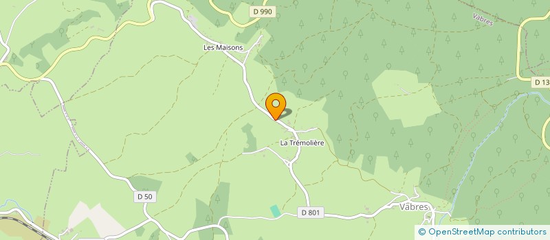 localisation de l'entreprise MADAME DOMINIQUE PASTOUREL à VABRES