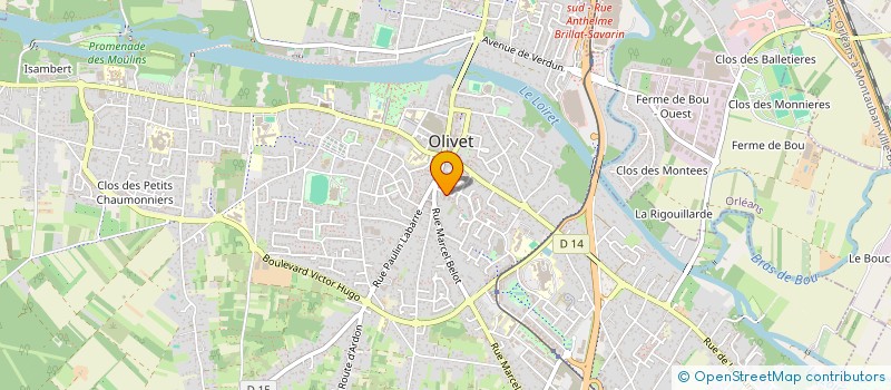 localisation de l'entreprise MADAME DOMINIQUE PAUCHET à OLIVET